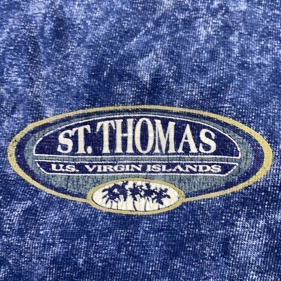 Yesterdays Blue St. Thomas U.S. Virgin Islands Tank Top Size Medium - Picture 5 of 5